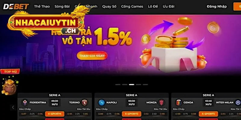 Debet sở hữu giao diện bắt mắt, dễ sử dụng